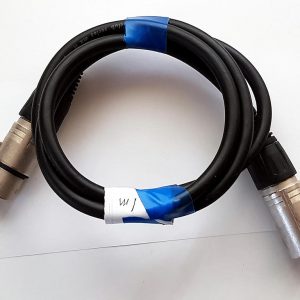 XLR Braided Male/Female 1m